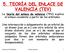 5. TEORÍA DEL ENLACE DE VALENCIA (TEV)