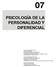 PSICOLOGÍA DE LA PERSONALIDAD Y DIFERENCIAL