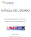 MANUAL DE USUARIO. Universidad Nacional de Chimborazo Sistema de Trámites Académicos. Riobamba Marzo del 2015