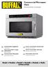 Commercial Microwave Oven Instruction manual