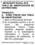 MICROSOFT EXCEL 2010 TABLA DE AMORTIZACIÓN DE UN PRÉSTAMO