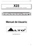 X23 DIVISOR DE FRECUENCIAS ACTIVO: 2 VÍAS ESTÉREO / 3 VÍAS MONO