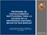 PROGRAMA DE FORTALECIMIENTO INSTITUCIONAL PARA LA CALIDAD DE LA UNIVERSIDAD NACIONAL MAYOR DE SAN MARCOS
