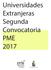 Universidades Extranjeras Segunda Convocatoria PME 2017