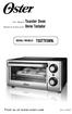 User Manual Toaster Oven. Manual de Instrucciones Horno Tostador TSSTTVSM9L MODEL/MODELO. Visit us at  P.N