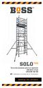 SOLO. Torre de aluminio para un operario EN /4 EN1298-IM-EN 3T - Método a través de la Trampilla MANUAL DEL USUARIO