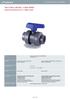 PVC-U Ball Valves - e-qua Series