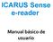 ICARUS Sense e-reader. Manual básico de usuario