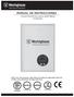 CALENTADOR DE AGUA ELÉCTRICO HT382E55. Note: Lea este manual y siga todas las reglas de seguridad antes de instalar este calentador de agua eléctrico.