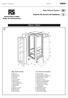 Rack Cabinet System. Sistema de armario de bastidores. Issued / Publicado 09/2001 V8830. Instruction Leaflet Hojas de instrucciones.
