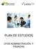 PLAN DE ESTUDIOS CFGS ADMINISTRACIÓN Y FINANZAS