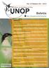Boletín INDICE. Vol. 10 Número Unión de Ornitólogos del Perú. Boletín UNOP Vol 10. N https://sites.google.com/site/boletinunop/