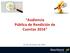 Audiencia Pública de Rendición de Cuentas de Diciembre de 2016