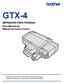GTX-4. IMPRESORA PARA PRENDAS Para Macintosh Manual de instrucciones