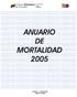 ANUARIO DE MORTALIDAD 2005