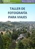 TALLER DE FOTOGRAFÍA PARA VIAJES