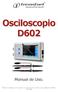 Manual de Usuario del Osciloscopio D609. Contenido