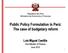 Public Policy Formulation in Perú: The case of budgetary reform