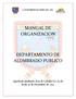 MANUAL DE ORGANIZACION DEPARTAMENTO DE ALUMBRADO PUBLICO