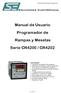 Manual de Usuario Programador de Rampas y Mesetas Serie CR4200 / CR4202