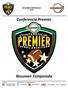 RESUMEN TEMPORADA Conferencia Premier. Resumen Temporada. Website:  Liga Premier de Futbol Americano Conadeip