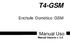 T4-GSM. Manual Uso. Enchufe Domótico GSM. Manual Usuario v. 2.0