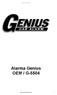 Genius Car Alarms. Alarma Genius OEM / G