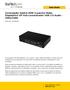 Conmutador Switch KVM 4 puertos Vídeo DisplayPort DP Hub Concentrador USB 2.0 Audio x1600