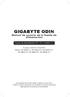 GIGABYTE ODIN. Manual de usuario de la fuente de alimentación. Fuente de alimentación ATX 12 V versión 2,2