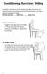 Conditioning Exercises: Sitting