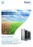 Serie HEF2E. La máxima eficiencia natural. Sistemas adiabáticos de enfriamiento y humidificación de bajo consumo energético