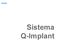 Indice del catálogo del Sistema Q-Implant