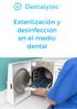 Esterilización y desinfección en el medio dental
