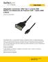 Adaptador Conversor USB Tipo C a Serie DB9 RS232 con Retención de Puertos COM - Cable USBC a Serie