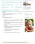 Curso de Trastornos de Alimentación en la Infancia en Terapia Ocupacional. 3ª edic. 1