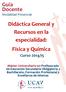 Didáctica General y Recursos en la especialidad: Física y Química