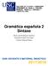 Gramática española 2 Sintaxe
