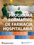 PROGRAMA FORMATIVO DE FARMACIA HOSPITALARIA