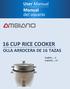 16 CUP RICE COOKER OLLA ARROCERA DE 16 TAZAS