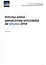 Informe sobre operaciones vinculadas de Oryzon 2016