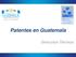 Patentes en Guatemala. Dirección Técnica