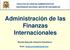 Administración de las Finanzas Internacionales