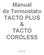 Manual de Termostato TACTO PLUS & TACTO CORDLESS. v 1.1
