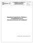 Manual de Organización, Políticas y Procedimientos de la Secretaría Particular de Presidencia