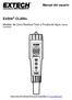ExStik CL200A. Manual del usuario. Medidor de Cloro Residual Total a Prueba de Agua Patente Pendiente