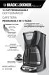 Coffeemaker Cafetera. Model/Modelo. CustomerCare Line: For online customer service and to register your product, go to