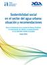 Sostenibilidad social en el sector del agua urbana: situación y recomendaciones