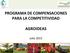 PROGRAMA DE COMPENSACIONES PARA LA COMPETITIVIDAD AGROIDEAS. Julio 2015