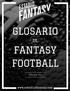 GLOSARIO FANTASY FOOTBALL.