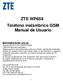 ZTE WP659 Teléfono inalámbrico GSM Manual de Usuario